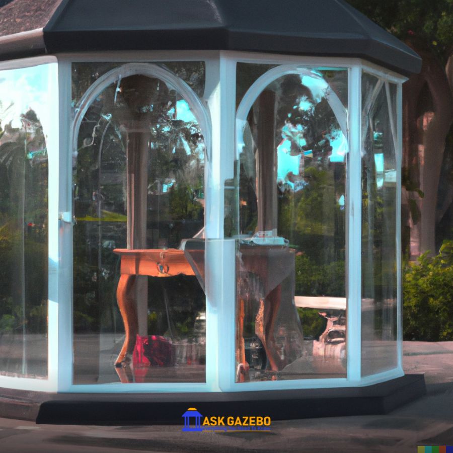 gazebo plexiglass enclosure design ideas