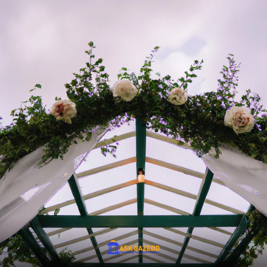 gazebo side decoration ideas for wedding