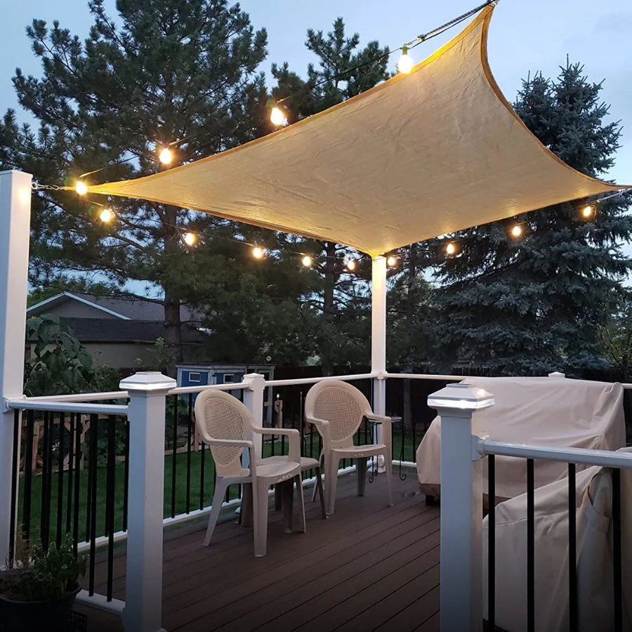 FMART Outdoor Solar String Light On A Gazebo