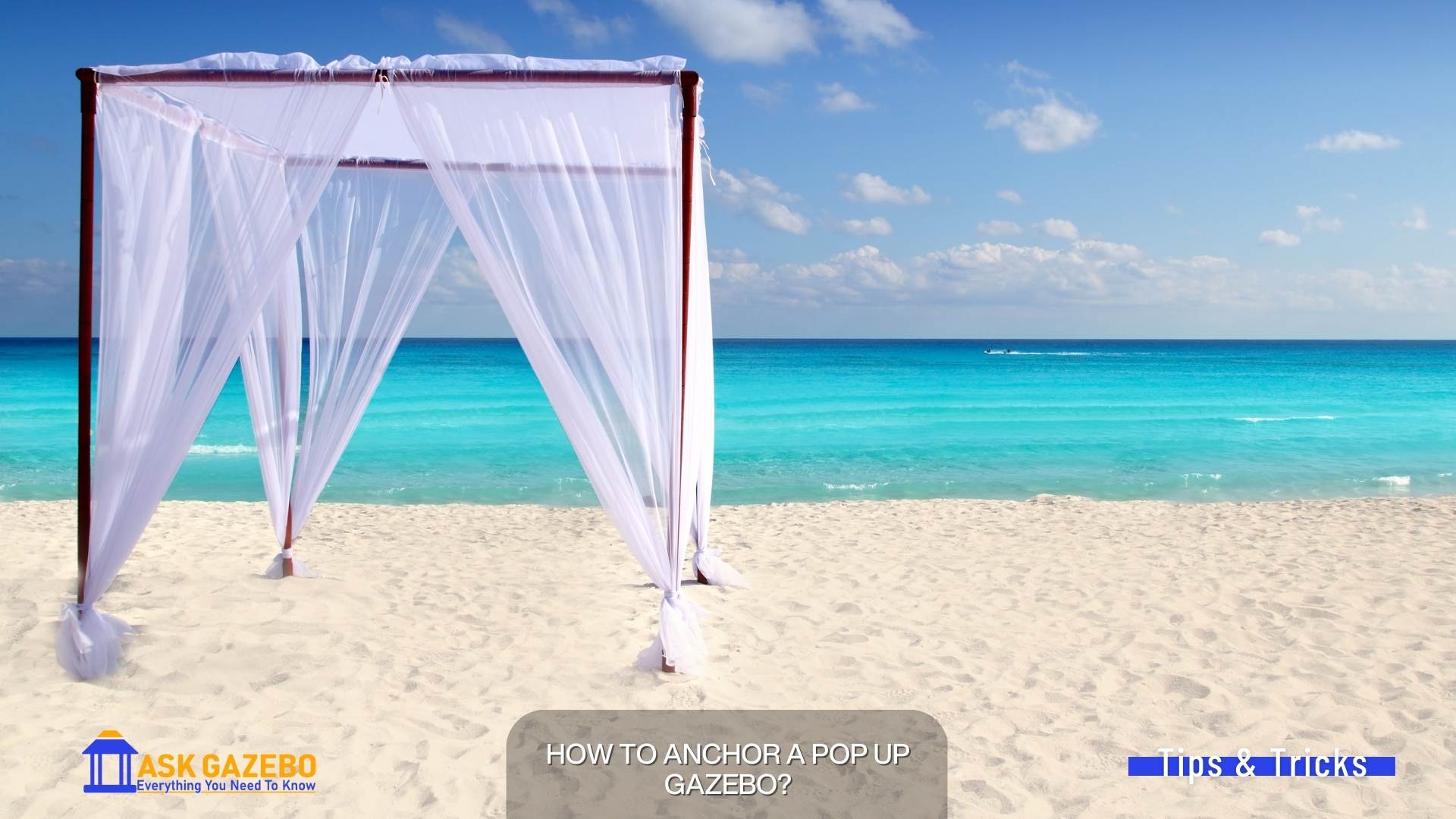 How To Anchor a Pop Up Gazebo