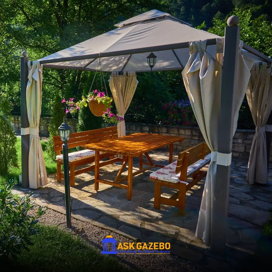 how to decorate a gazebo